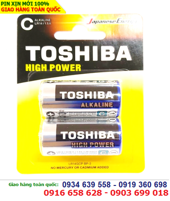 Toshiba LR14GCP-BP2, Pin trung C 1.5v Alkaline Toshiba HIgh Power LR14GCP-BP2 chính hãng Made in P.R.C